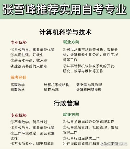 自考考过的专业有哪些好,自考考过后干什么?