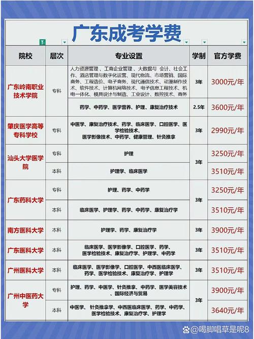 成考公办大学学费多少(成人本科一般学费多少)