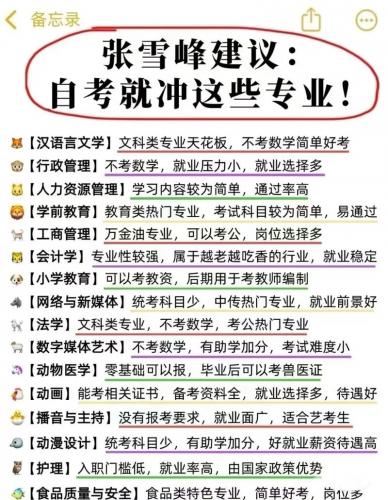 自考的专业有好差的吗怎么选(自考如何选专业)