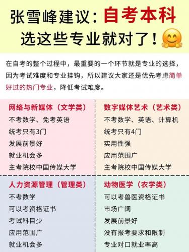 社恐自考什么专业(社会自考本科选什么专业)