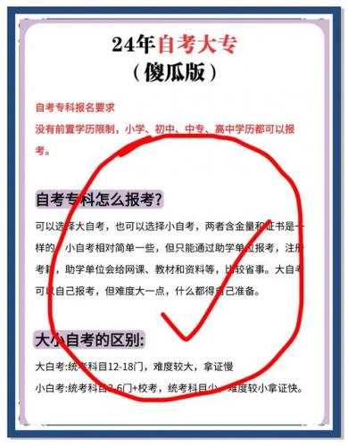 自考大专有什么专业餐饮(自考大专都有什么专业)