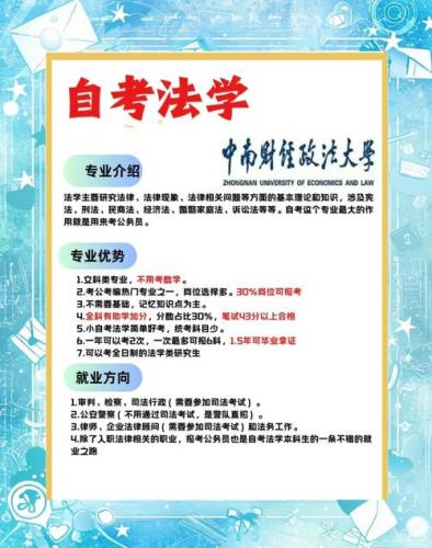 自考法学怎么报学校啊专业(甘肃政法学院法学专业自考如何报考,需要什么东西,如何上课,什么时候报)