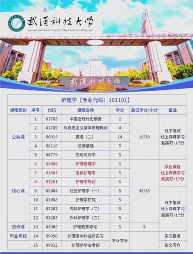 武大自考都有什么专业(湖北哪些大学开设有独立自考本科护理专业)