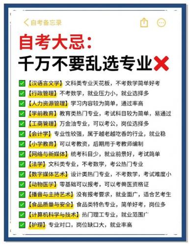 自考怎么报名选专业(自考如何选专业)