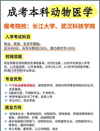 安徽成考兽医专业学校有哪些(安徽畜牧兽医自考有哪个学校)